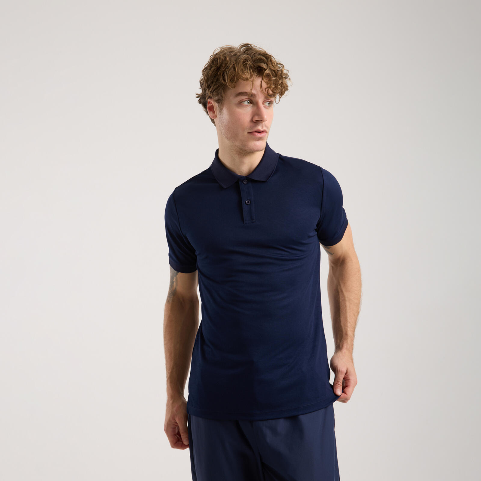 Erkek Lacivert Polo Active T-shirt