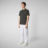 Erkek Polo Yaka T-shirt Gri - Richard