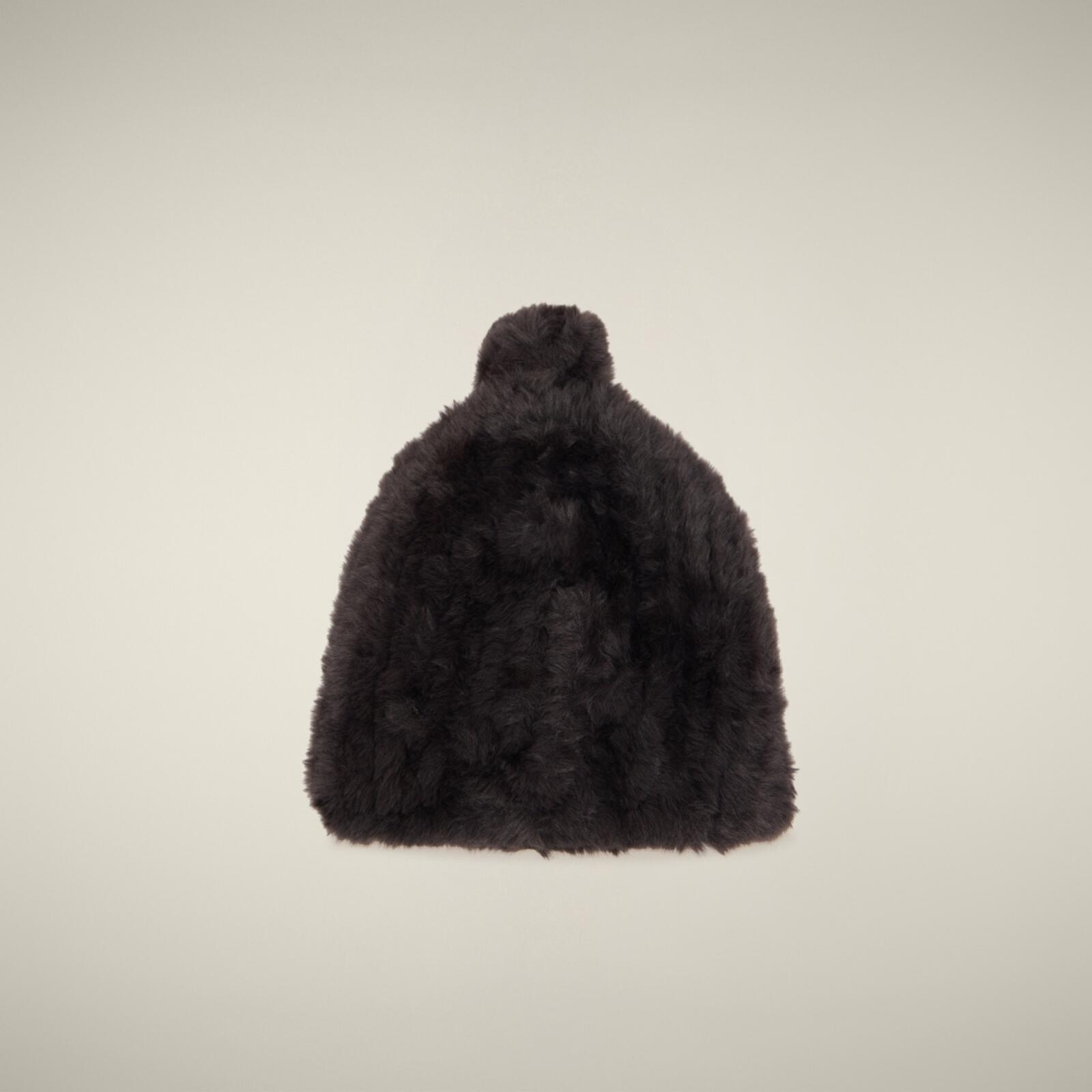 Unisex Örgü Bere Koyu Kahverengi - Kini