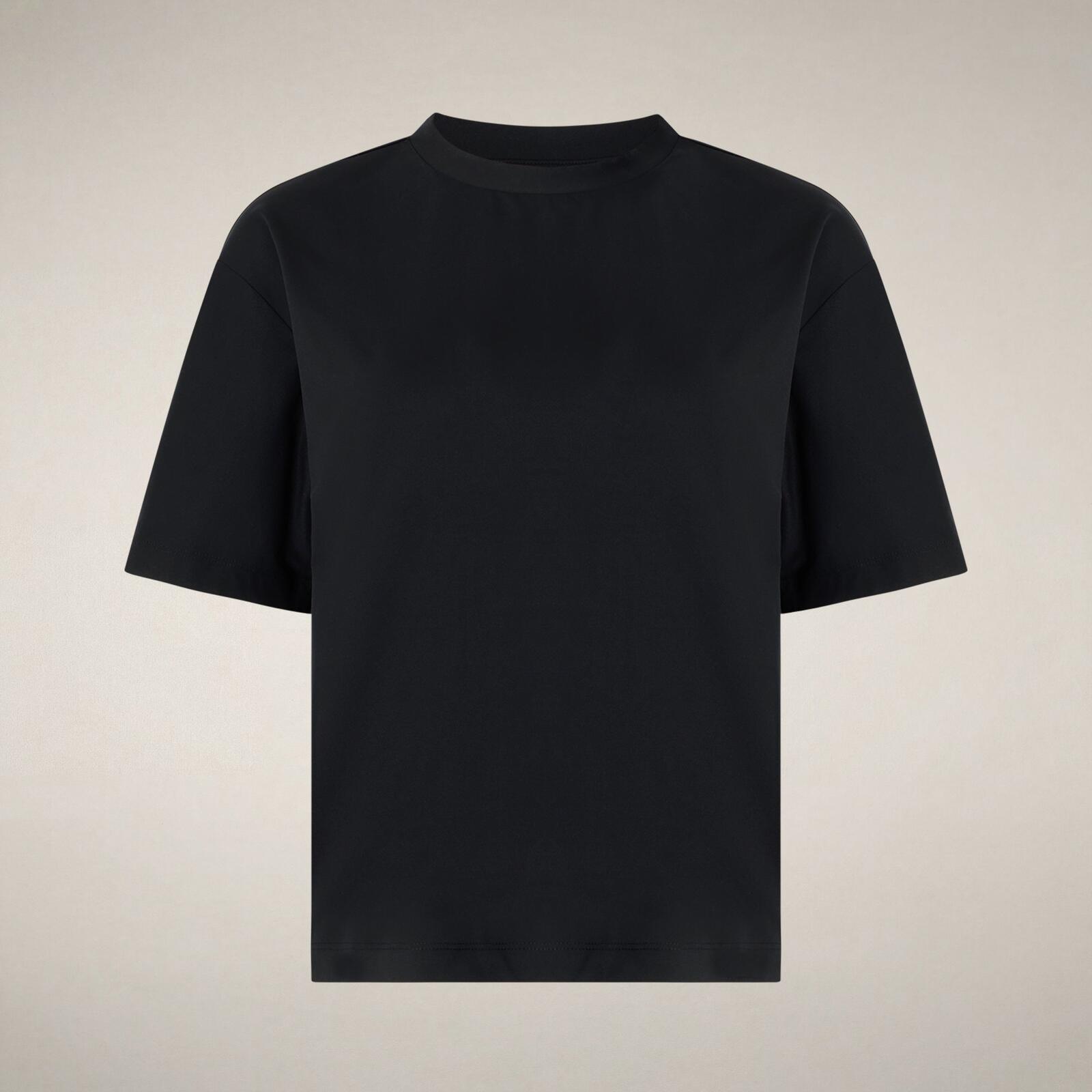 Kadın T-Shirt Siyah-Lina