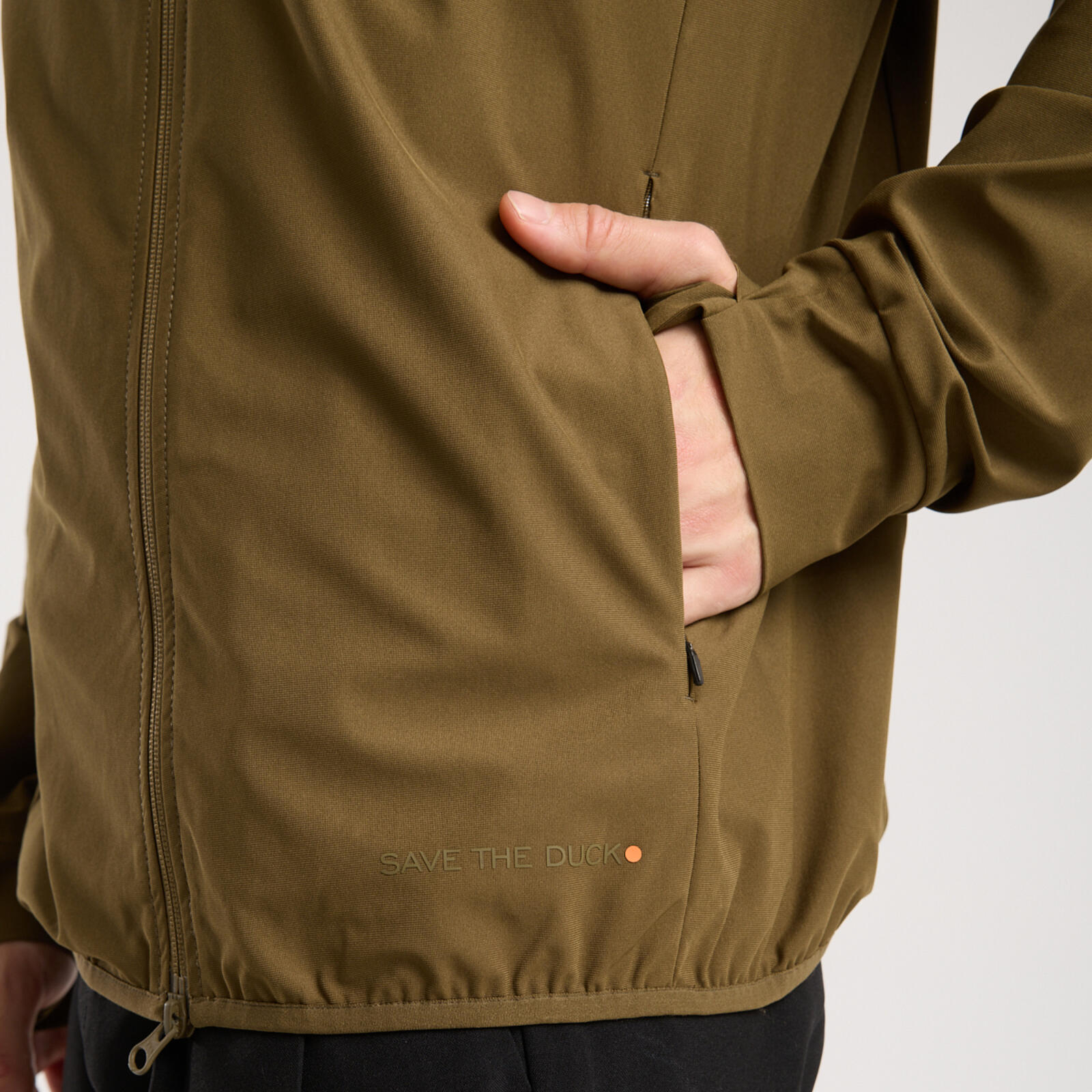Erkek Fermuarlı Sweatshirt Yeşil - Delos