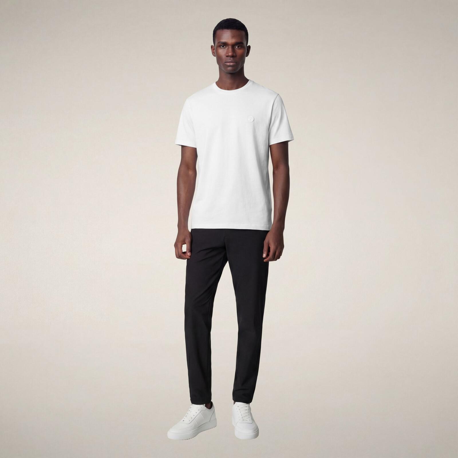 Erkek T-Shirt Beyaz-Adelmar