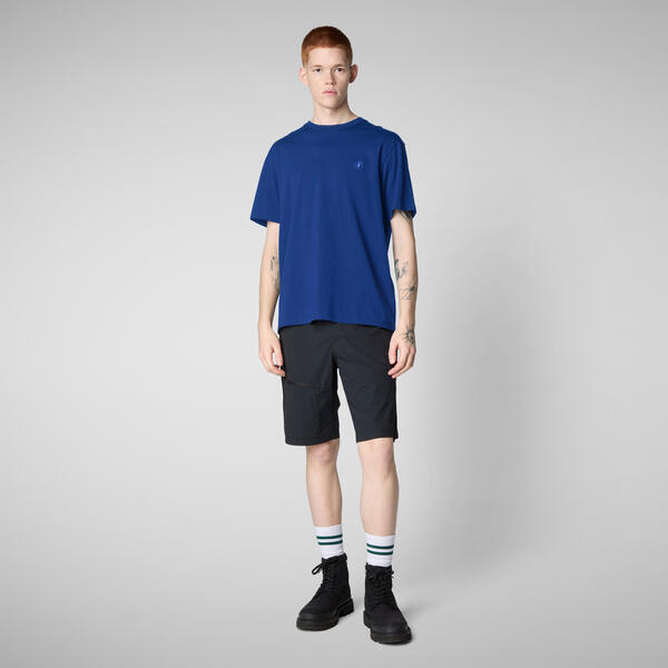 Erkek T-shirt Mavi - Adelmar