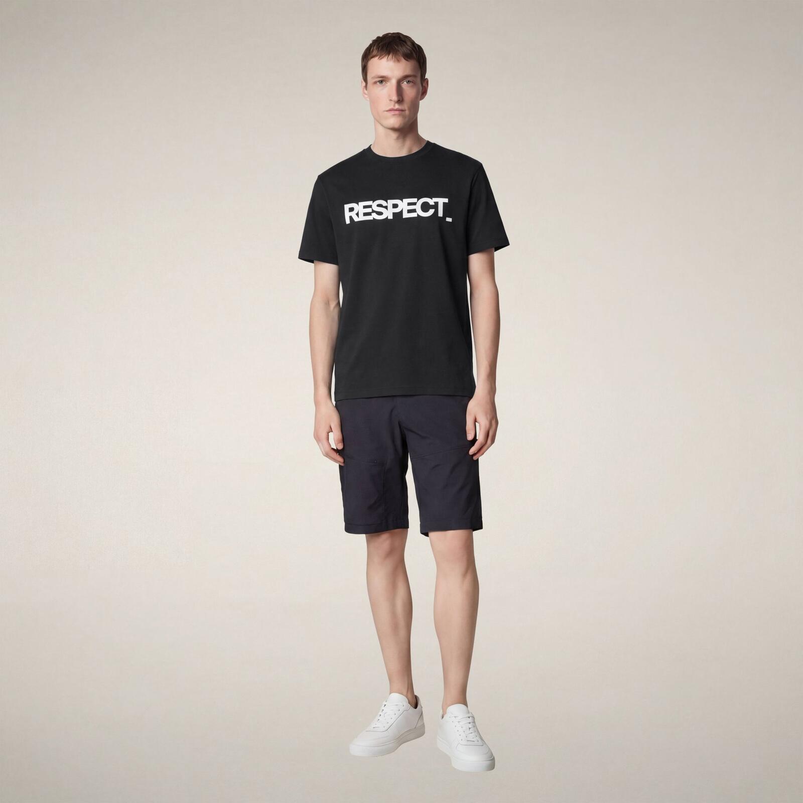 Erkek T-Shirt Siyah-Petar