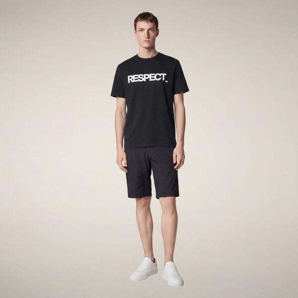 Erkek T-Shirt Siyah-Petar