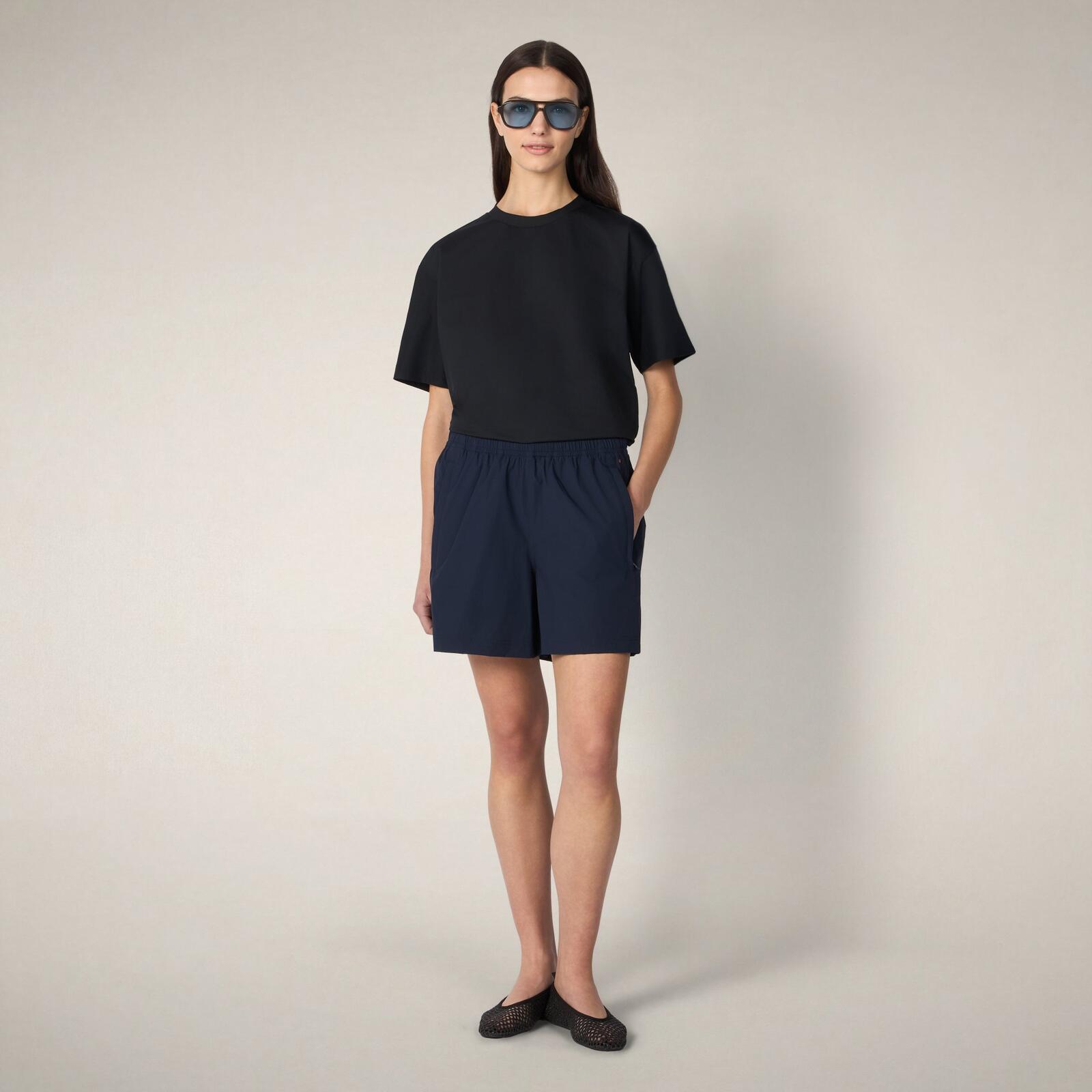 Kadın T-Shirt Siyah-Lina