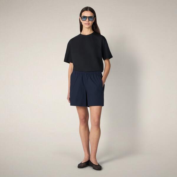 Kadın T-Shirt Siyah-Lina