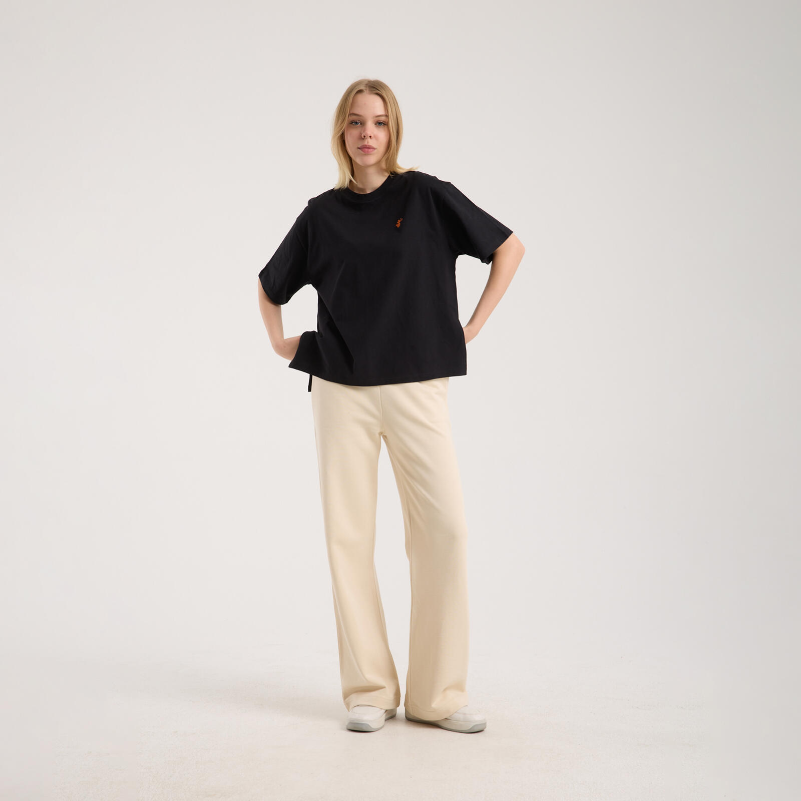 Kadın Siyah Oversized T-shirt