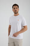 Erkek T-shirt Beyaz - Clem