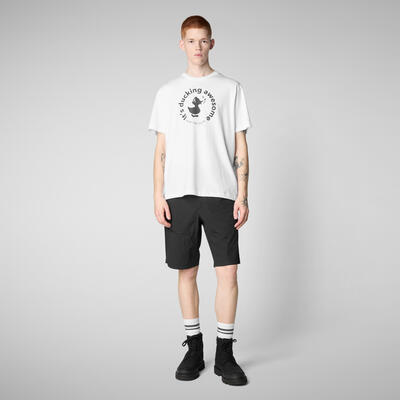Erkek T-shirt Beyaz - Isen