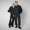 Unisex Bomber Ceket Koyu Mavi - Usher