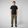 Erkek Polo Yaka T-shirt Siyah - Richard