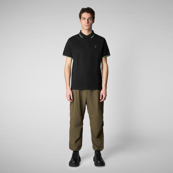Erkek Polo Yaka T-shirt Siyah - Richard
