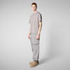 Erkek T-shirt Gri - Taren