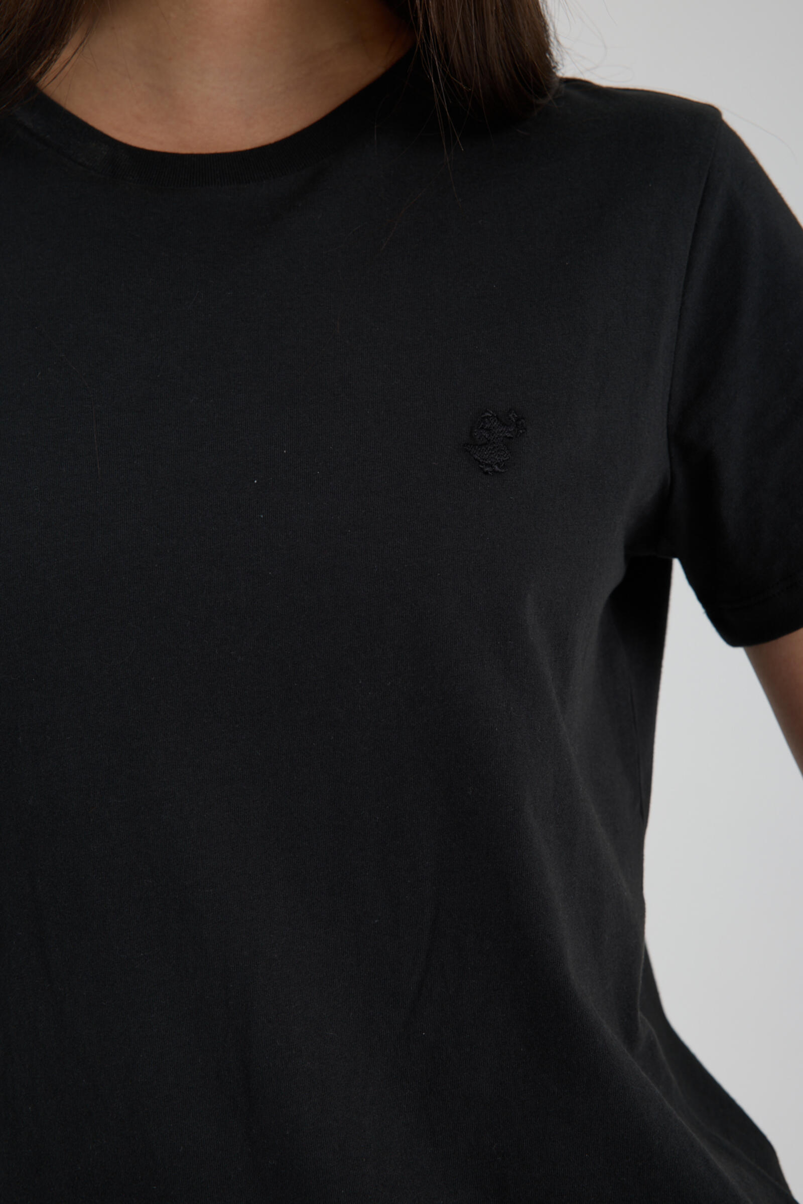 Kadın T-shirt Siyah - Iona