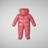 Unisex Çocuk Kapüşonlu Tulum Pembe - Shell