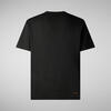 Erkek T-shirt Siyah - Bram