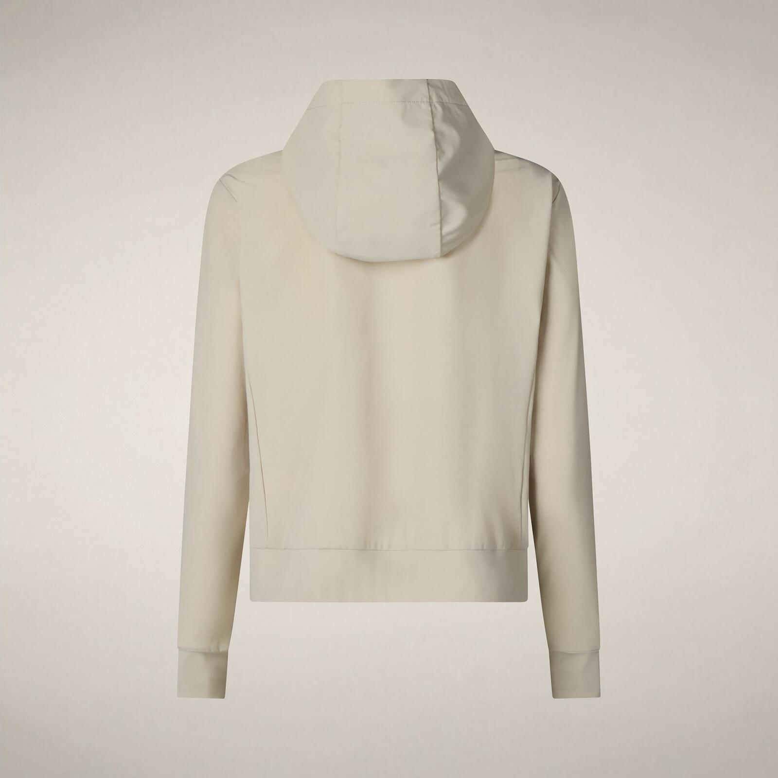Kadın Kapüşonlu Sweatshirt Bej - Pear