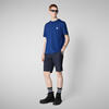 Erkek T-shirt Mavi - Caius