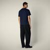 Erkek T-shirt Lacivert - Bram