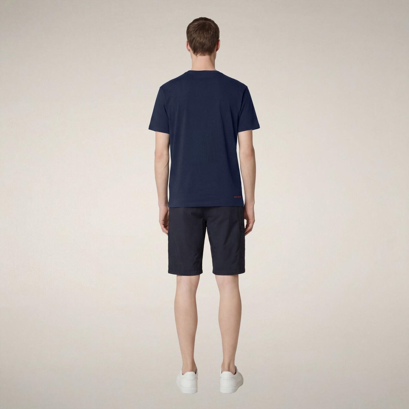 Erkek T-shirt Lacivert - Adelmar
