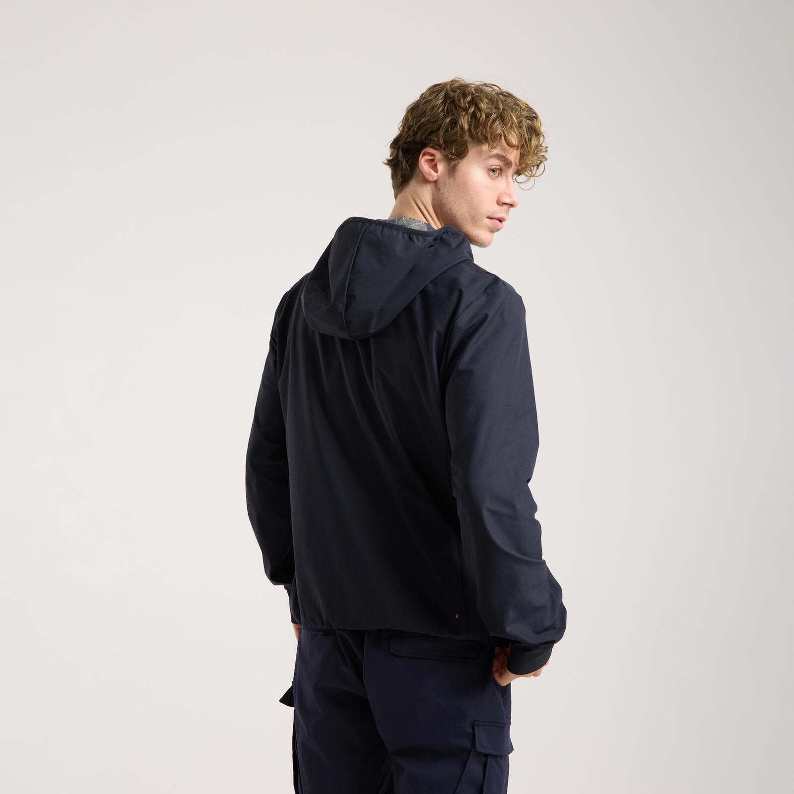 Erkek Fermuarlı Sweatshirt Koyu Lacivert - Delos