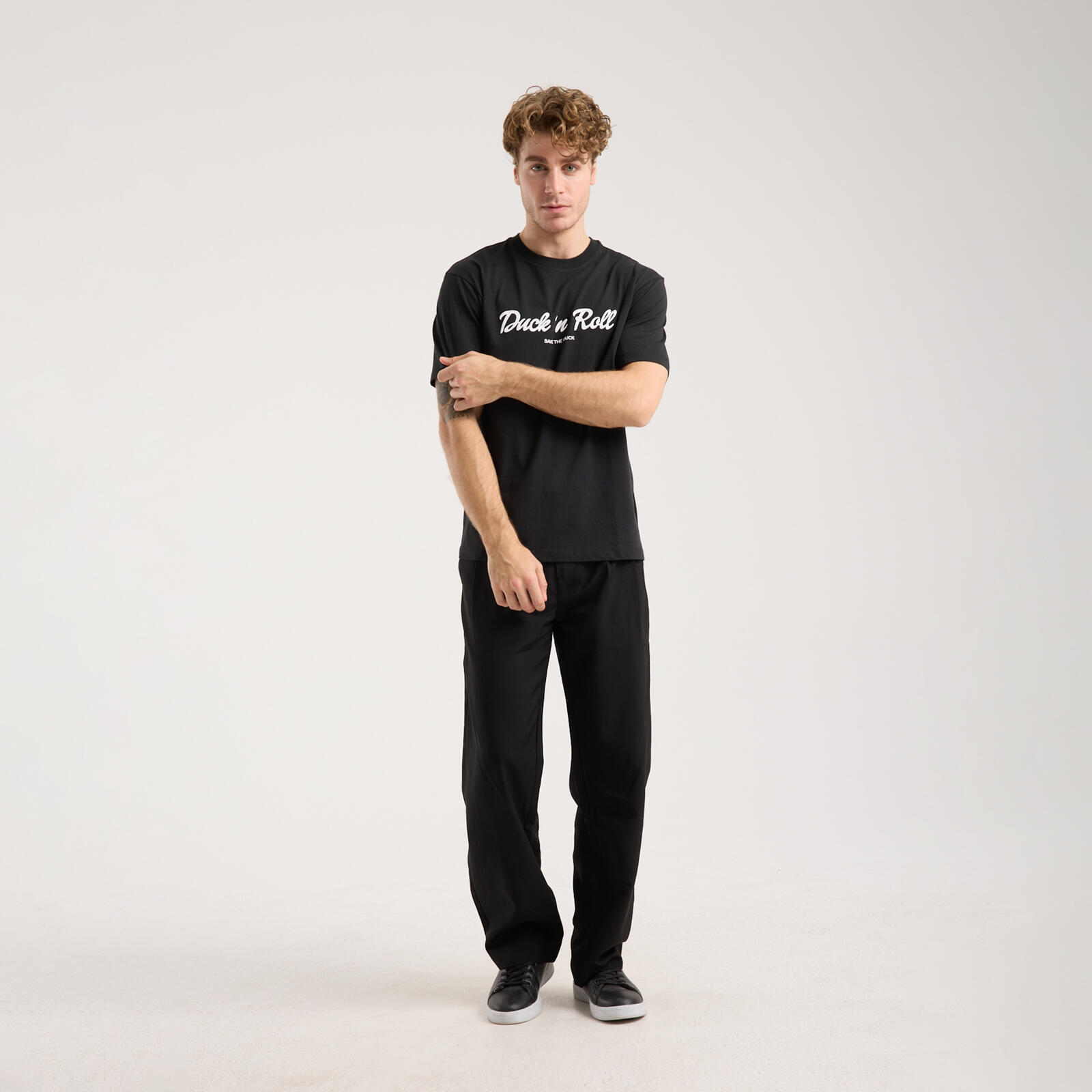 Erkek T-shirt Siyah - Ethen