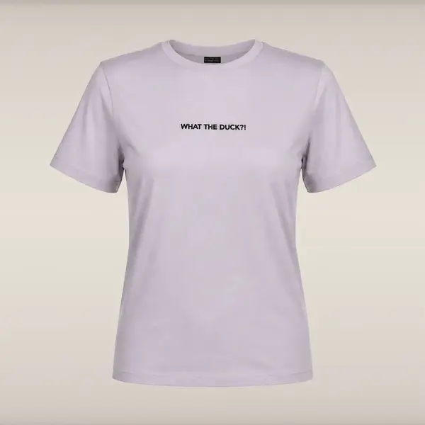 Kadın T-shirt Opal Lila -WHAT THE DUCK