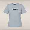 Kadın T-shirt Buz Çiçeği Mavisi -DUCKER