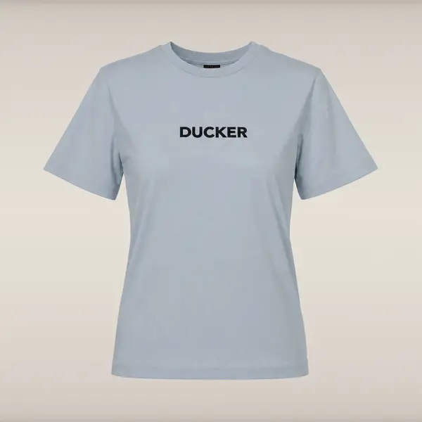 Kadın T-shirt Buz Çiçeği Mavisi -DUCKER