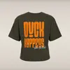 Kadın T-shirt Yılan Yeşili -AFINA