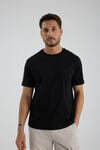 Erkek T-shirt Siyah - Clem