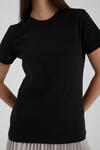 Kadın T-shirt Siyah - Iona