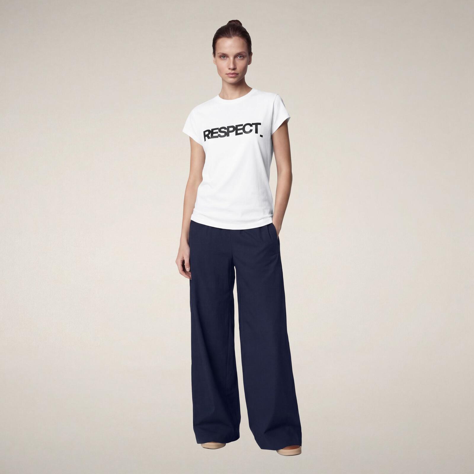 Kadın T-shirt Beyaz - Fiora