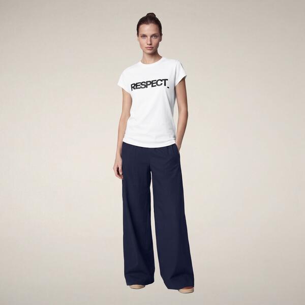 Kadın T-shirt Beyaz - Fiora