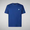 Erkek T-shirt Mavi - Caius