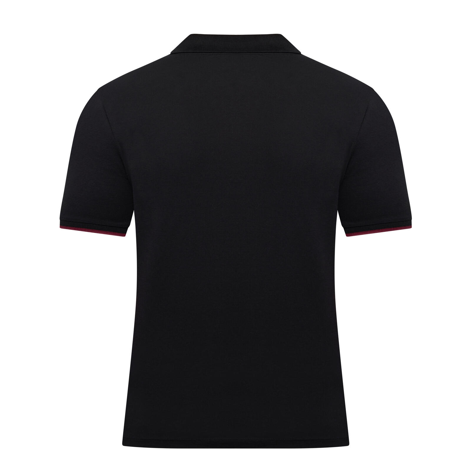 Erkek Siyah Polo Yaka Pike T-shirt