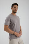 Erkek T-shirt Gri - Clem