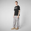 Erkek T-shirt Siyah - Petar