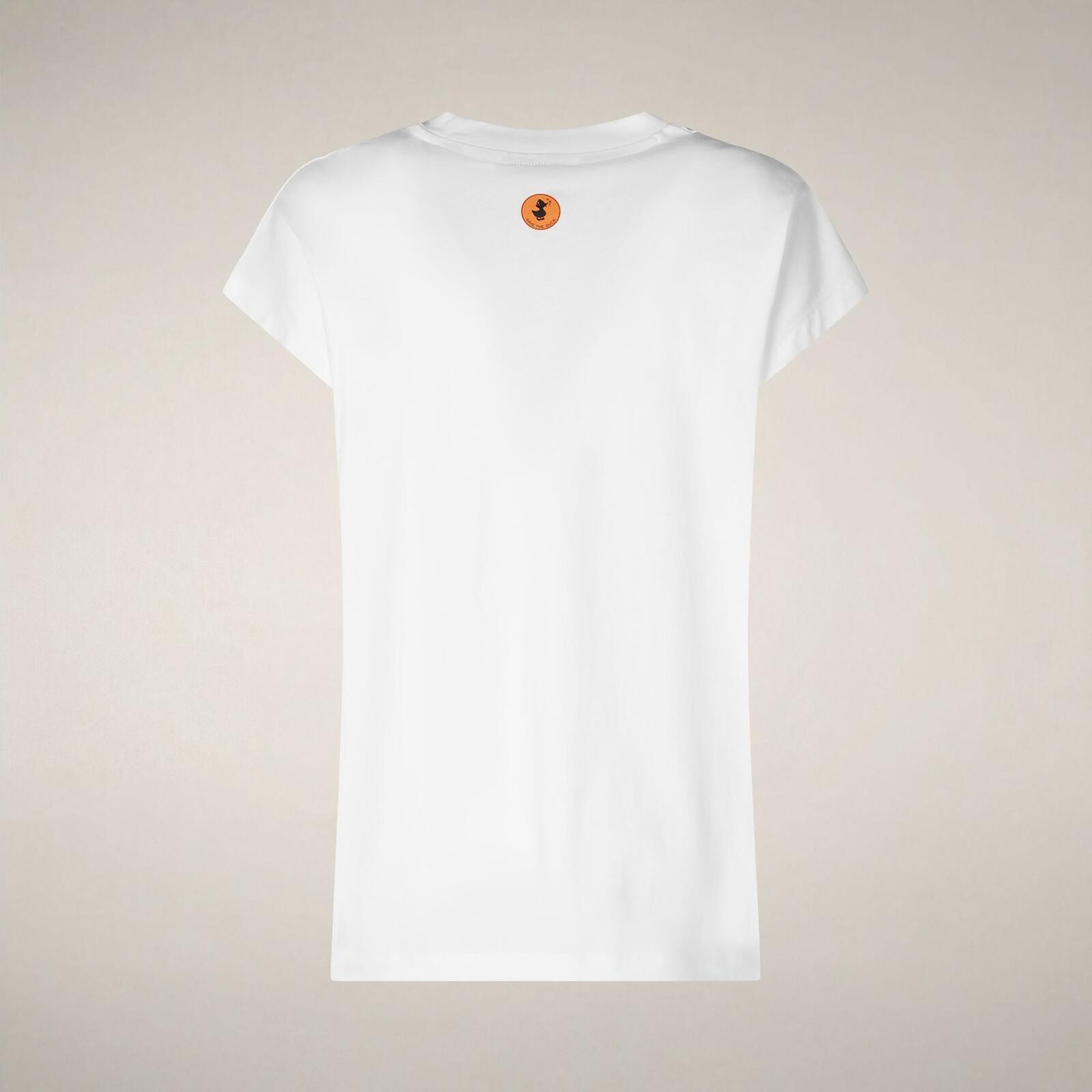 Kadın T-shirt Beyaz - Fiora