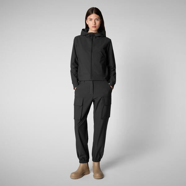Kadın Kapüşonlu Sweatshirt Siyah - Pear