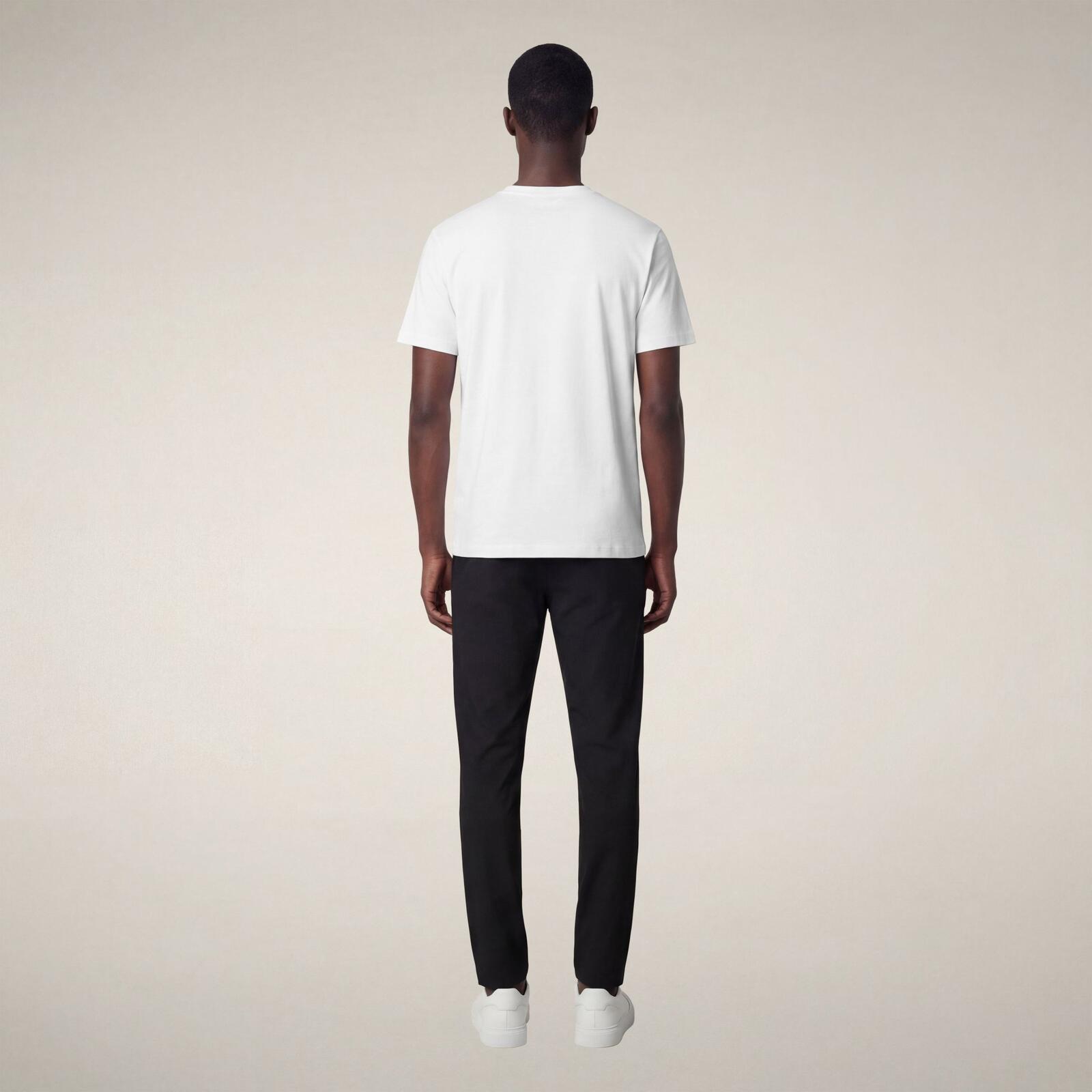 Erkek T-Shirt Beyaz-Adelmar