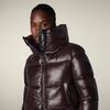 Kadın Mont Koyu Kahverengi - Isla