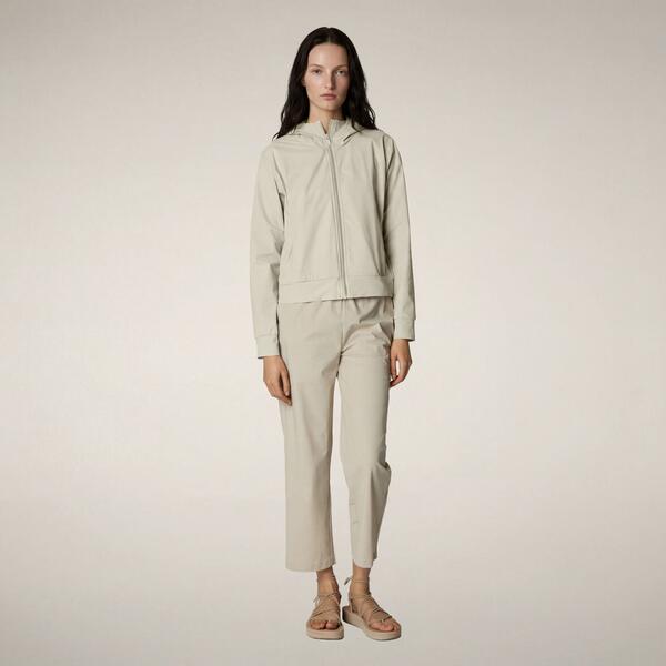 Kadın Kapüşonlu Sweatshirt Bej - Pear