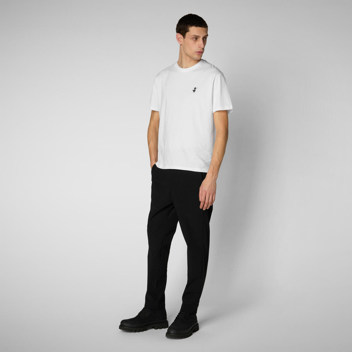 Erkek T-shirt Beyaz - Hart