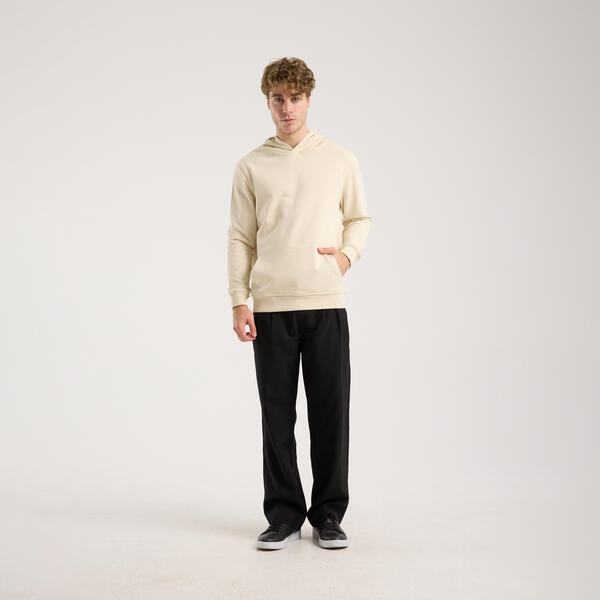 Erkek Kum Beji Kapüşonlu Sweatshirt