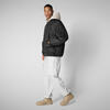 Unisex Bomber Ceket Siyah - Usher