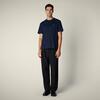 Erkek T-shirt Lacivert - Bram