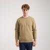 Erkek Haki Kahverengi Bisiklet Yaka Sweatshirt