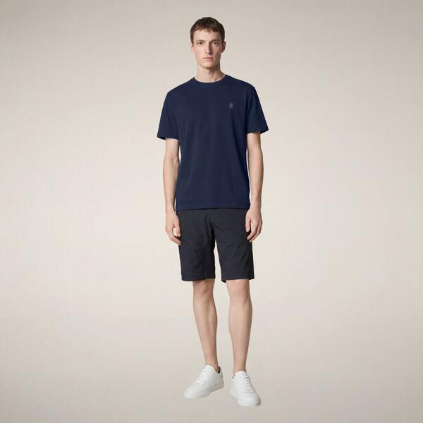 Erkek T-shirt Lacivert - Adelmar